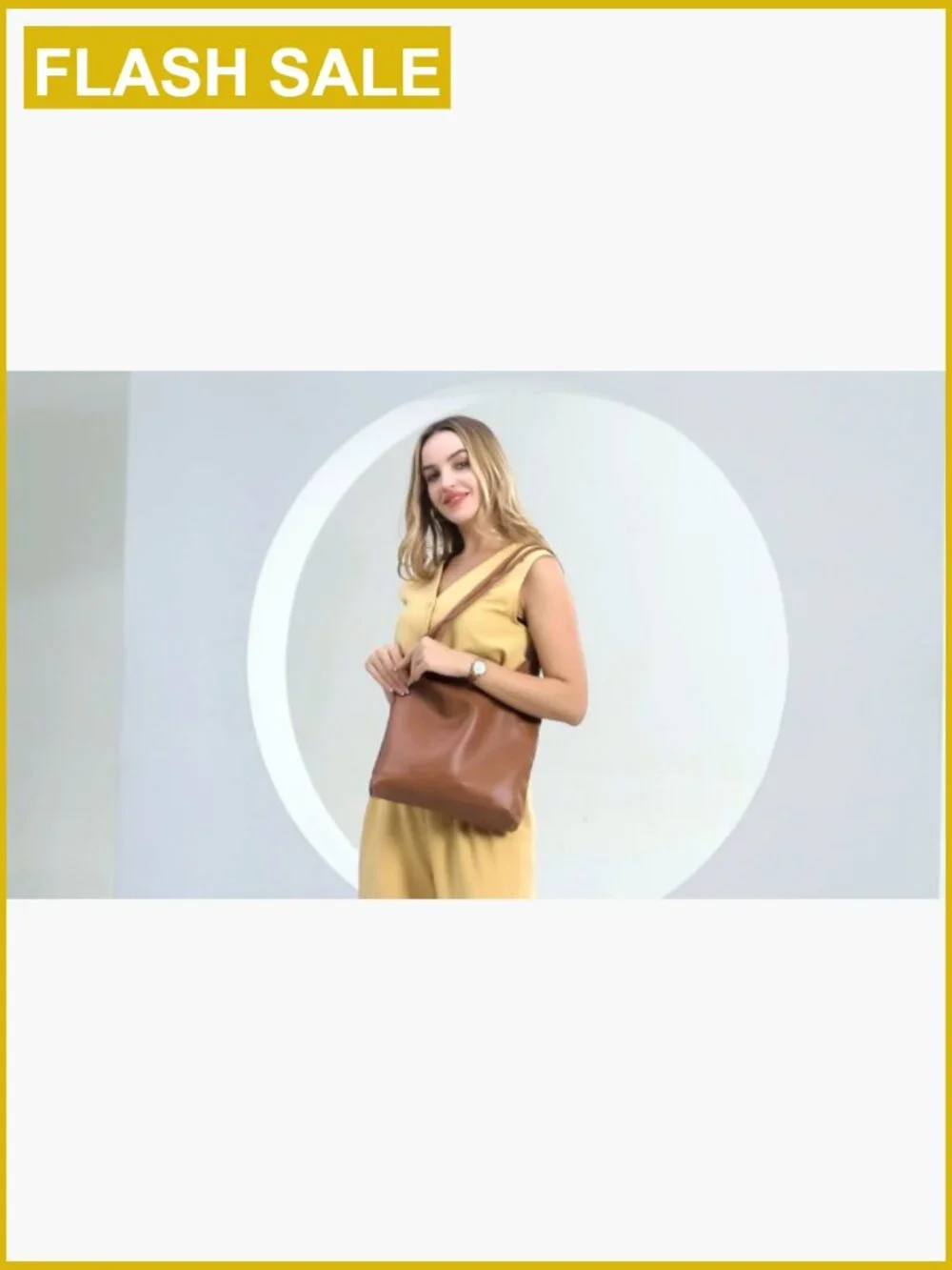 Slouchy Hobo Bag with Top Handle - Soft Faux Leather Shoulder Purse